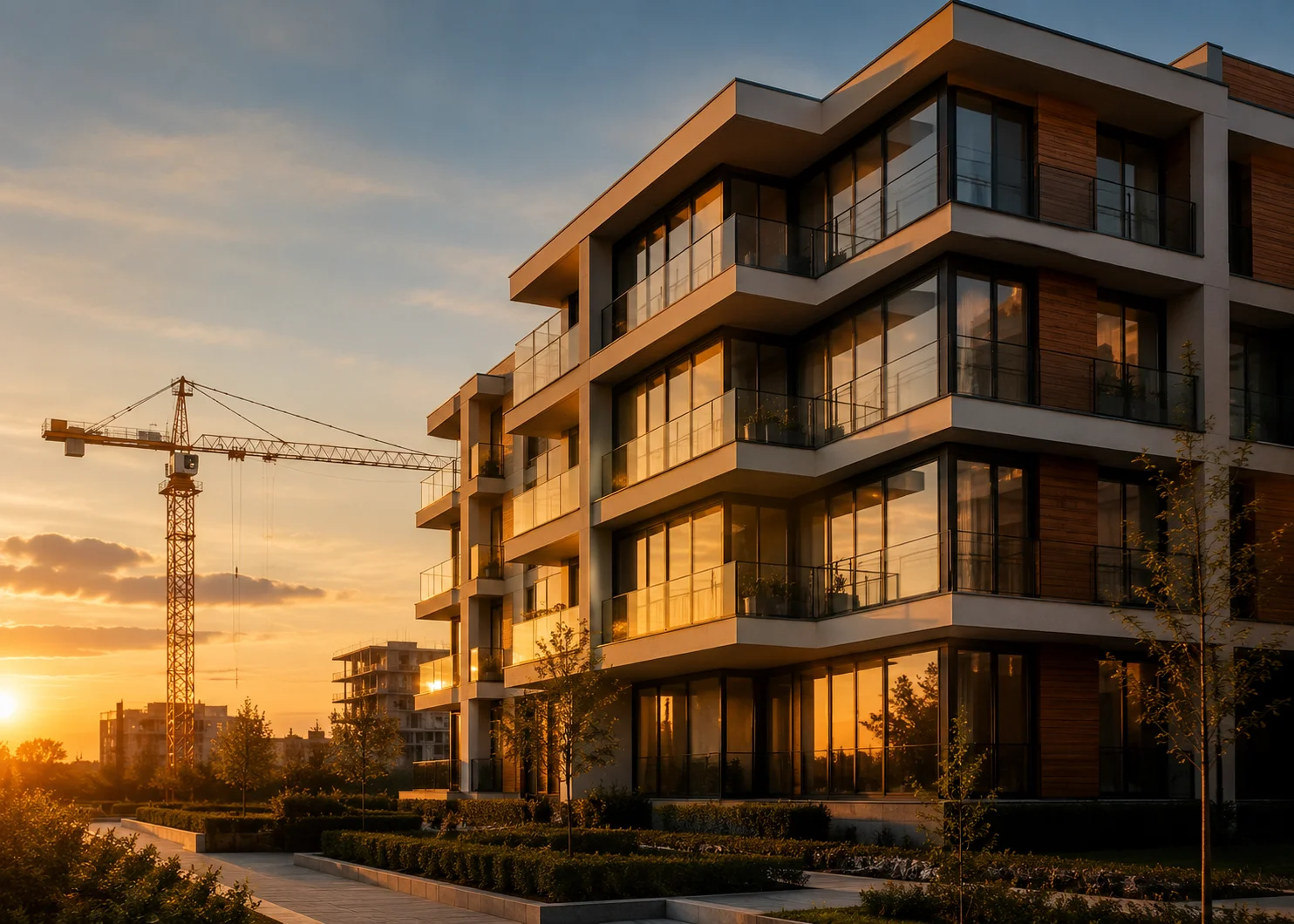 Real estate and construction development render